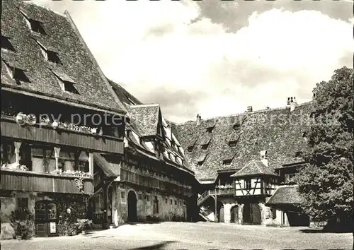 Bamberg Alte Hofhaltung Innenhof Kat. Bamberg