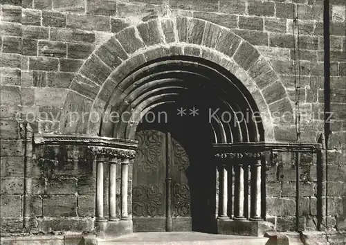 Dinkelsbuehl St Georgskirche Romanisches Portal Kat. Dinkelsbuehl