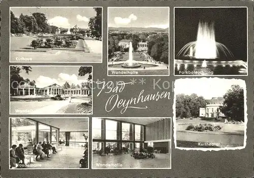 Bad Oeynhausen Kurhaus Wandelhalle Leuchtfontaene Wandelhalle Kurtheater Kat. Bad Oeynhausen