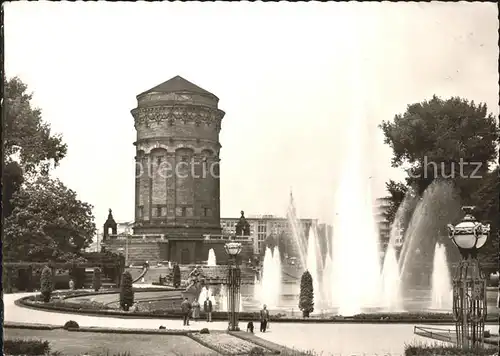 Mannheim Friedrichplatz Wasserspiele Kat. Mannheim