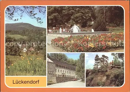 Lueckendorf Hochwald Kurpark Gaststaette Kretscham VEB Fuchskanzel Kat. Kurort Oybin