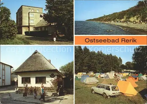 Rerik Ostseebad Kurhaus Strand Weinstube Campingplatz Kat. Ostseebad Rerik