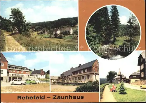 Rehefeld Zaunhaus Teilansicht Wilde Weisseritz Ferienheim VEB Dresden und VEB Ernstthal Erholungsheim Jagdschloss Kat. Altenberg