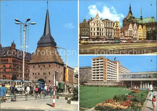 Rostock Mecklenburg Vorpommern Steintor Ernst Thaelmann Platz Interhotel Warnow Kat. Rostock