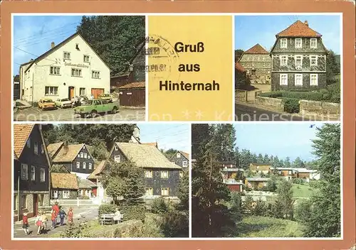 Hinternah Gasthaus Muehlberg Ortsmotiv Kirchweg Bungalowdorf Kat. Nahetal Waldau