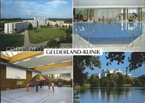 Geldern Gelderland Klinik Schwimmbad Sporthalle See Kat. Geldern