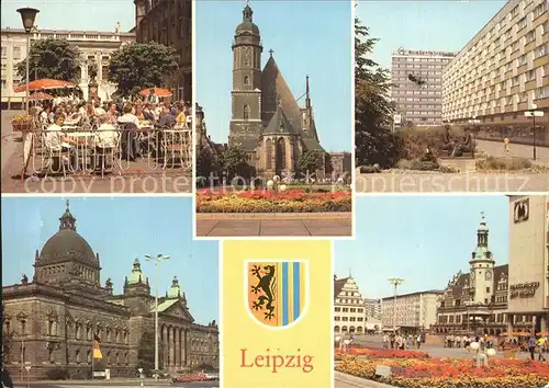 Leipzig Naschmarkt Thomaskirche Pelzzentrum am Bruehl Georgi Dimitroff Museum Markt Kat. Leipzig