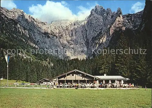 Berchtesgaden Scharitzkehl Alm mit Hohem Goell Kat. Berchtesgaden
