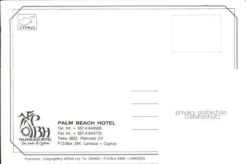 Larnaca Palm Beach Hotel Kat. Larnaca Cyprus
