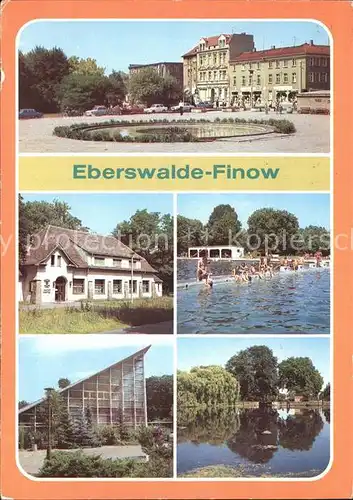 Eberswalde Restaurant Haus am Steinsee Freibad Schleuse am Finowkanal Kat. Eberswalde Waldstadt