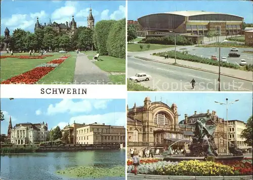 Schwerin Mecklenburg Schloss Bahnhof Staatstheater Kongresshalle Kat. Schwerin