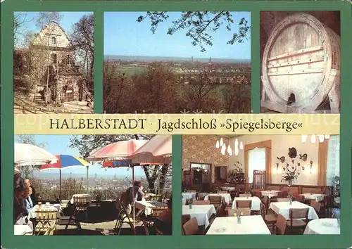 Halberstadt Jagdschloss Spiegelsberge Restaurant Kat. Halberstadt