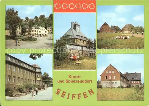Seiffen Erzgebirge Spielzeugmuseum Bergbaude Schwartenberg Erholungsheime Kat. Kurort Seiffen Erzgebirge