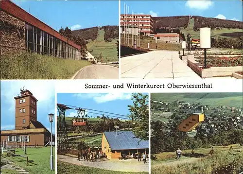 Oberwiesenthal Erzgebirge Fichtelberg Erholungsheim IG Wismut Wetterwarte Schwebebahn Sprungschanze Kat. Oberwiesenthal