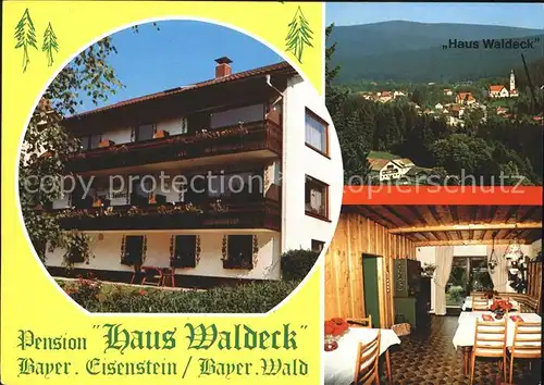 Bayerisch Eisenstein Haus Waldeck Pension Kat. Bayerisch Eisenstein