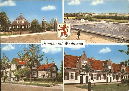 Naaldwijk Ortspartien mit Schwimmbad Kat. Naaldwijk
