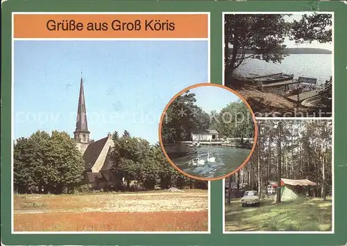 Gross Koeris Moddergraben Klein Koeriser See Camping am Hoelzenen See Kat. Gross Koeris