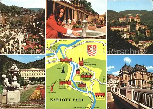 Karlovy Vary Lageplan Sanatorien / Karlovy Vary /