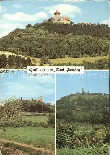 Veste Wachsenburg Burgruine Gleichen und Ruine Muehlburg Kat. Wachsenburggemeinde