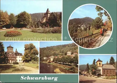 Schwarzburg Thueringer Wald Kurpark Schlossweg Kaisersaal Schwarza Hauptstrasse Kat. Schwarzburg