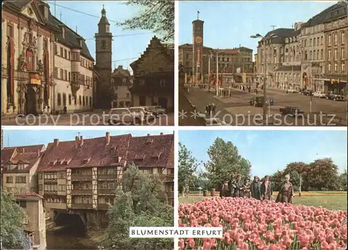 Erfurt Platz der Deutsch Sowjetischen Freundschaft Kraemerbruecke Hotel Erfurter Hof Kat. Erfurt