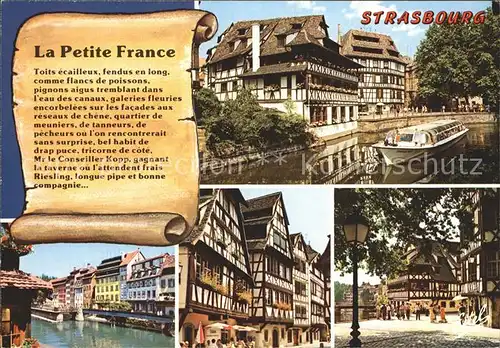 Strasbourg Alsace Petite France Fachwerkhaeuser Kat. Strasbourg