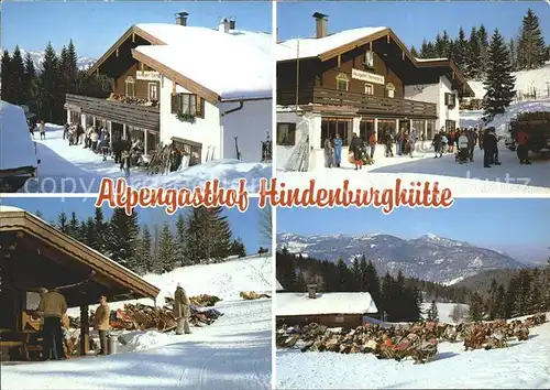 Reit Winkl Alpengasthof Hindenburghuette Kat. Reit im Winkl