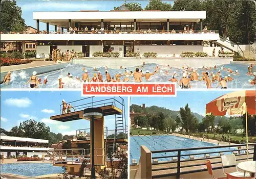 Landsberg Lech Schwimmbad Kat. Landsberg am Lech