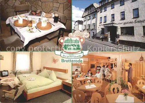 Brotterode Hotel zur guten Quelle Kat. Brotterode