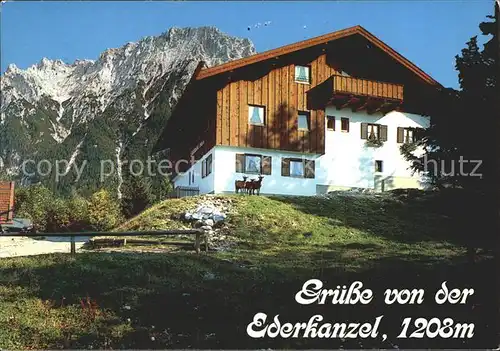 Garmisch Partenkirchen Ederkanzel Mittenwald Kat. Garmisch Partenkirchen