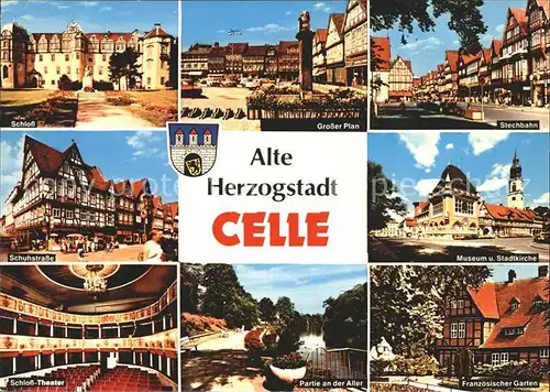 Celle Niedersachsen Museum Stadtkirche Stechbahn Grosser Plan Kat. Celle