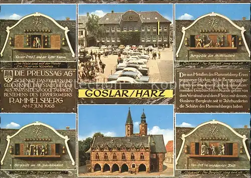 Goslar Glockenspiel am Marktplatz Kat. Goslar