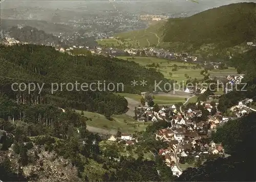 Schweighof Badenweiler Blick nach Badenweiler Kat. Badenweiler