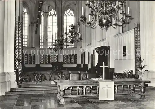 Nijmegen Grote of Sankt Stevenskerk Avondmaalstafel en koor Kat. Nimwegen Nijmegen