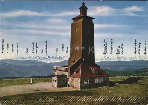 Feldberg Schwarzwald Feldbergturm Kat. Feldberg (Schwarzwald)