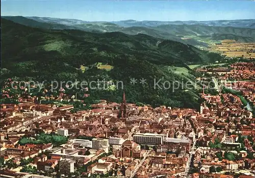 Freiburg Breisgau Stadtansicht Kat. Freiburg im Breisgau