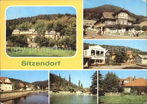 Sitzendorf Thueringen Hotel Bergterrasse Schwarza Hauptstrasse Restaurant zur Linde Kat. Sitzendorf Schwarzatal