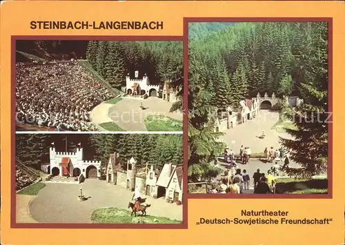 Langenbach Thueringen Steinbach Naturtheater  Kat. Schleusegrund