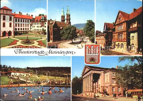 Meiningen Thueringen Schloss Kirche Theater Henneberger Haus Kat. Meiningen