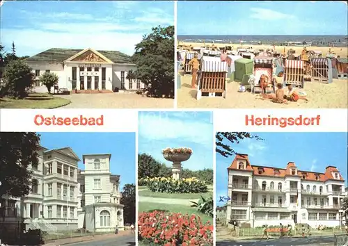 Heringsdorf Ostseebad Usedom Strand Kulturhaus Kat. Heringsdorf