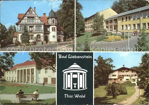 Bad Liebenstein Postamt Badehaus Klubhaus Kat. Bad Liebenstein