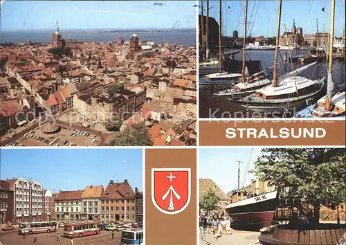 Stralsund Mecklenburg Vorpommern Hafen alter Markt Museum fuer Meereskunde Kat. Stralsund