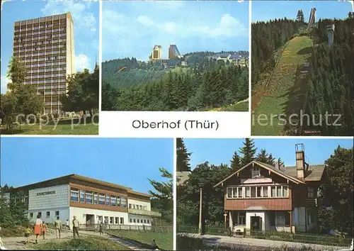 Oberhof Thueringen Interhotel Panorama Schanze am Rennsteig Schanzenbaude Kat. Oberhof Thueringen