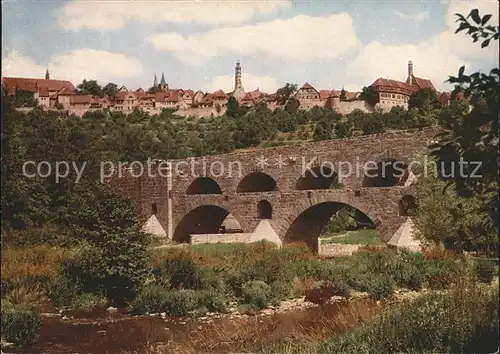 Rothenburg Tauber Doppebruecke Kat. Rothenburg ob der Tauber