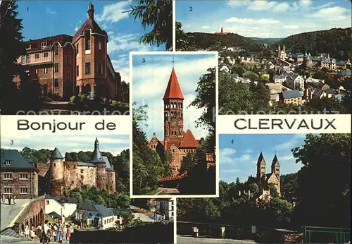 Clervaux Clinique Chateau Eglise Abbaye Kat. Clervaux