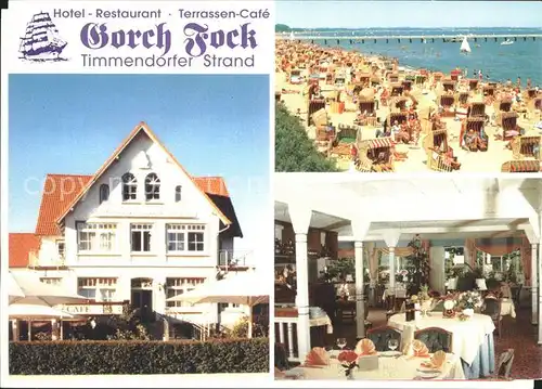 Timmendorfer Strand Hotel Restaurant Terrassen Cafe Kat. Timmendorfer Strand