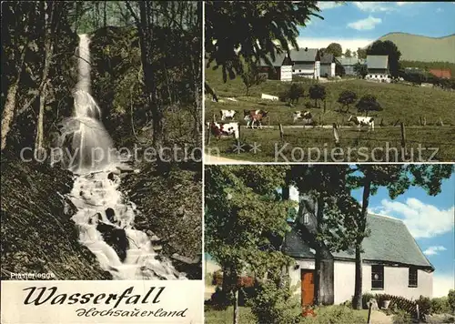 Wasserfall Bestwig Gasthaus Pension Zum Wasserfall Kat. Bestwig