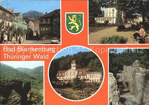 Bad Blankenburg Burgruine Greifenstein Wendelstein Erholungsheim am Goldberg Kat. Bad Blankenburg