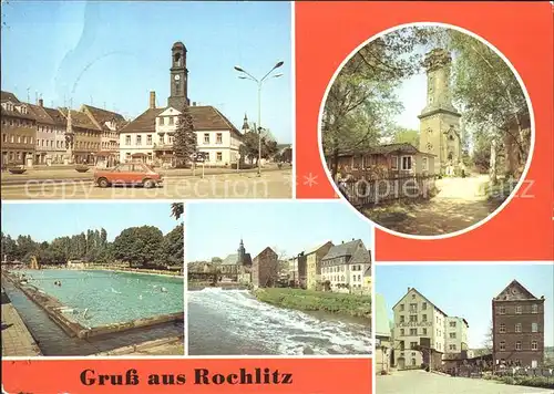 Rochlitz Sachsen Aussichtsturm Schlossmuehle Kat. Rochlitz