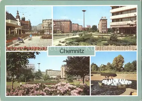 Chemnitz Rosenhof Karl Marx Allee Strasse der Nationen Kat. Chemnitz